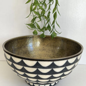 Elegant Wood and Brass High Vessel Sink for Luxurious Bathrooms